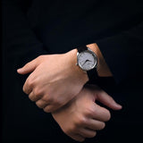 Tissot PR 100 Quartz Silver Dial Black Leather Strap Watch for Men - T150.410.16.031.00