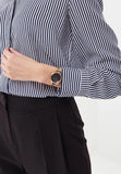 Emporio Armani Aurora Mother of Pearl Grey Dial Rose Gold Steel Strap Watch for Women - AR11139
