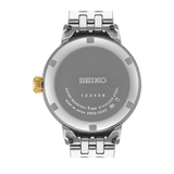 Seiko Presage Cocktail Time Automatic Diamonds White Dial Two Tone Steel Strap Watch for Women - SRE010J1