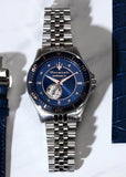 Maserati SFIDA Special Edition Automatic Blue Dial Silver Steel Strap Watch for Men - R8823140013