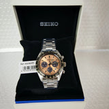 Seiko Solar Prospex Diver Speedtimer Chronograph Limited Edition Brown Dial Silver Steel Strap Watch for Men - SSC951