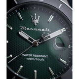 Maserati Competizione Green Dial Silver Steel Strap Watch for Men - R8853100038