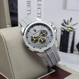 Maserati Successo Chronograph Grey Dial Grey Rubber Strap Watch for Men - R8871621043