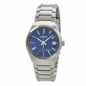 Seiko Conceptual Blue Dial Silver Steel Strap Watch for Men - SUR555P1