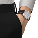 Tissot PR 100 Quartz Silver Dial Black Leather Strap Watch for Men - T150.410.16.031.00