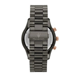 Maserati Tradizione Chronograph Black Dial Black Steel Strap Watch for Men - R8873646001