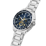 Maserati Velocità Chronograph Blue Dial Silver Steel Strap Watch for Men - R8873652001