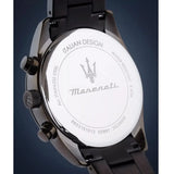 Maserati Attrazione Chronograph Blue Dial Grey Steel Strap Watch for Men - R8853151012