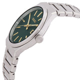 Seiko Conceptual Green Dial Silver Steel Strap Watch for Men - SUR601P1