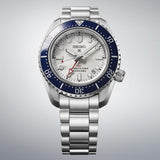 Seiko Prospex 1968 Heritage Diver's GMT 60th Anniversary White Dial Silver Steel Strap Watch for Men - SPB519J1