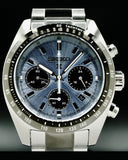 Seiko Prospex Speedtimer Solar Chronograph Limited Edition Blue Dial Two Tone Steel Strap Watch for Men - SSC909
