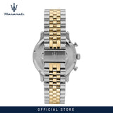 Maserati Epoca Chronograph Blue Dial Two Tone Steel Strap Watch for Men - R8873618030