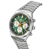 Seiko Sport Conceptual Chronograph Green Dial Silver Steel Strap Watch for Men - SSB461P1