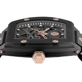 Philipp Plein The $Keleton Black Dial Black Silicone Strap Watch for Men - PWVBA0523