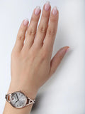 Emporio Armani Aurora Rose Gold Dial Rose Gold Steel Strap Watch for Women - AR11055