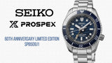 Seiko Prospex 1968 Heritage Divers GMT The Great Wave Limited Edition Blue Dial Silver Steel Strap Watch for Men - SPB509J1