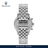 Maserati Epoca Chronograph Limited Edition Black Dial Silver Steel Strap Watch for Men - R8873618029