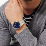 Seiko Conceptual Blue Dial Silver Steel Strap Watch for Men - SUR555P1