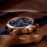 Tissot T-Sport Chrono XL Blue Dial Blue Leather Strap Watch for Men - T116.617.36.042.00