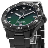 Tissot Tissot Seastar 1000 Quartz Green Dial Black Steel Strap Watch for Men - T120.410.33.091.00