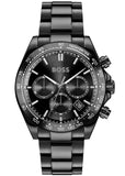 Hugo Boss Hero 2.0 Chronograph Black Dial Black Steel Strap Watch for Men - 1514271