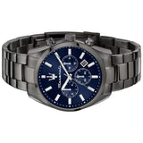 Maserati Attrazione Chronograph Blue Dial Grey Steel Strap Watch for Men - R8853151012