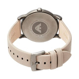 Emporio Armani Luigi Beige Dial Beige Leather Strap Watch for Men - AR11116