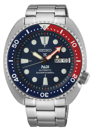 Seiko Prospex Sea Padi Blue Dial Silver Steel Strap Watch for Men - SRPE99K1