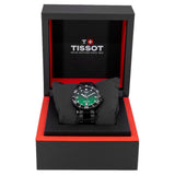 Tissot Tissot Seastar 1000 Quartz Green Dial Black Steel Strap Watch for Men - T120.410.33.091.00