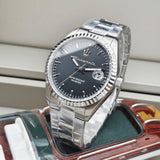 Maserati Competizione Black Dial Silver Steel Strap Watch for Men - R8853100028