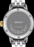 Seiko Presage Cocktail Time Automatic Diamonds White Dial Two Tone Steel Strap Watch for Women - SRE010J1