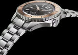 Seiko Prospex Polygonal Sea Diver Automatic Black Dial Silver Steel Strap Watch for Men - SPB485J1