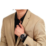 Maserati Traguardo Chronograph Limited Edition Black Dial Silver Steel Strap Watch for Men - R8873612062