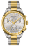Tissot PR 100 Chronograph Silver Dial Two Tone Steel Strap Watch for Men - T150.417.22.031.00