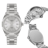 Tissot PRC 100 Solar Quartz Silver Dial Silver Steel Strap Watch for Men - T151.422.11.031.00