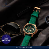 Maserati Successo Chronograph Green Dial Green Silicone Strap Watch for Men - R8871621038