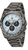 Maserati Velocità Chronograph Blue Dial Black Steel Strap Watch for Men - R8873652004