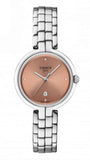 Tissot T-Lady Flamingo Diamonds Pink Dial Silver Steel Strap Watch for Women - T094.210.11.336.00