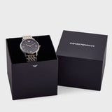 Emporio Armani Kappa Gray Dial Two Tone Steel Strap Watch for Men - AR11121