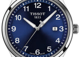 Tissot T-Sport Gent XL Blue Dial Brown Leather Strap Watch for Men - T116.410.16.047.00