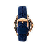 Maserati Successo Chronograph Blue Dial Blue Silicone Strap Watch for Men - R8871621034