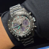 Seiko Prospex Speedtimer The Black Series Limited Edition Black Dial Black Steel Strap Watch for Men - SSC917