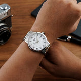 Tissot Classic Dream Silver Dial Silver Steel Strap Watch for Men - T129.410.11.031.00