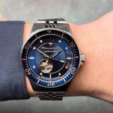 Maserati SFIDA Special Edition Automatic Blue Dial Silver Steel Strap Watch for Men - R8823140013