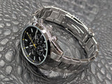 Maserati Attrazione Chronograph Black Dial Silver Steel Strap Watch for Men - R8853151010