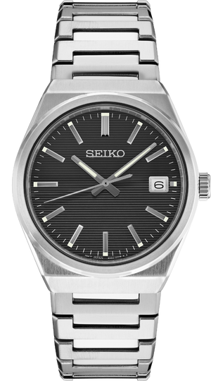 Seiko Conceptual Gray Dial Silver Steel Strap Watch for Men - SUR557P1