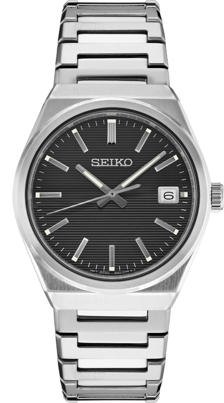 Seiko Conceptual Gray Dial Silver Steel Strap Watch for Men - SUR557P1