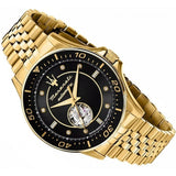 Maserati SFIDA Special Edition Automatic Black Dial Gold Steel Strap Watch for Men - R8823140012