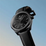 Tissot PRC 100 Solar Quartz Black Dial Black Leather Strap Watch for Men - T151.422.36.051.00
