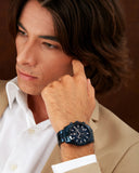 Maserati Attrazione Chronograph Blue Dial Blue Steel Strap Watch for Men - R8873626003